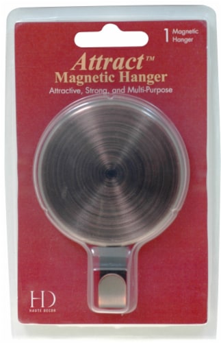 Haute Décor Attract Magnetic Hanger Christmas Decorative Wreath - Bronze Perspective: back