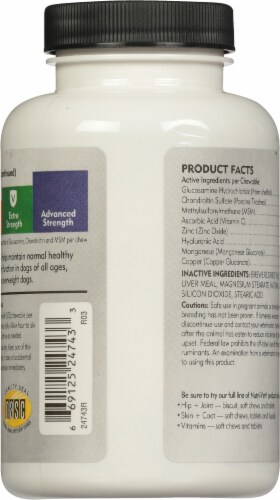 Nutri-Vet® Hip & Joint Health Care Plus Extra Strength Dogs Chewable Tablets Perspective: back
