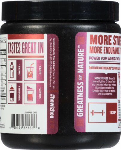 Zhou® Lite Up™ Berry Lemonade Non-Stimulant Pre-Workout Powder Perspective: back
