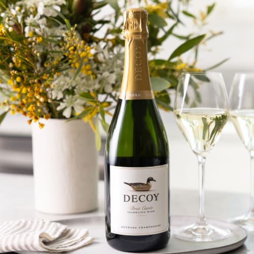 Decoy Brut Cuvee Sparkling Wine Perspective: back