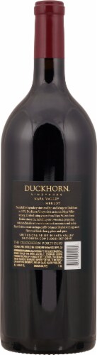 Duckhorn Vineyards Merlot Red Wine Perspective: back