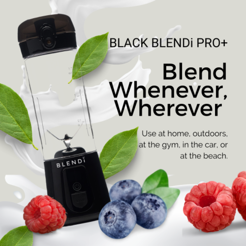 BLENDi® PRO+ PORTABLE BLENDER (17.5OZ) BLACK Perspective: back
