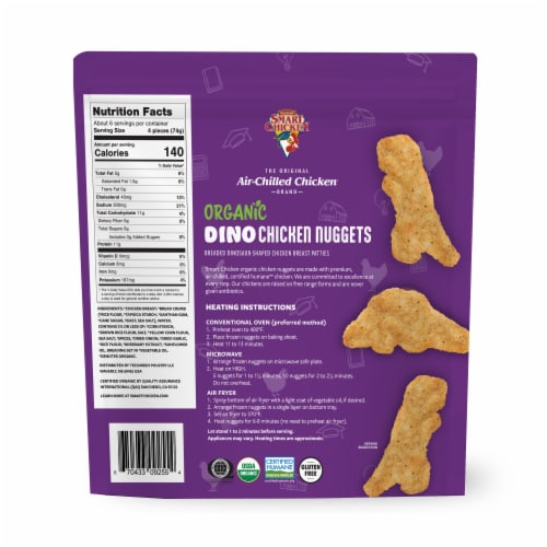 Smart Chicken® Organic Dino Chicken Nuggets Perspective: back