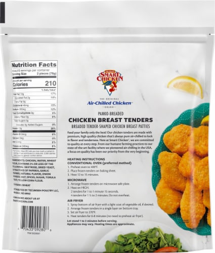 Smart Chicken® Panko Breaded Chicken Breast Tenders Perspective: back