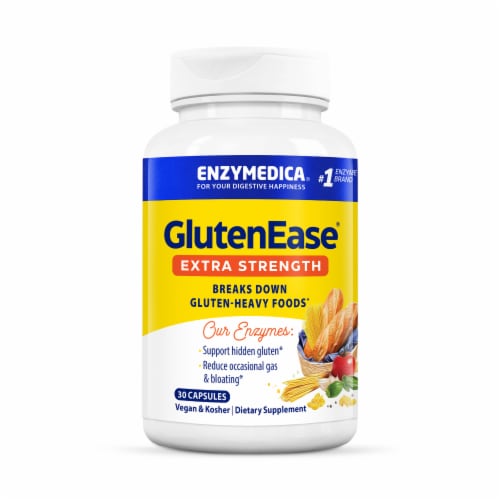 Enzymedica® GlutenEase® Extra Strength Capsules Perspective: back