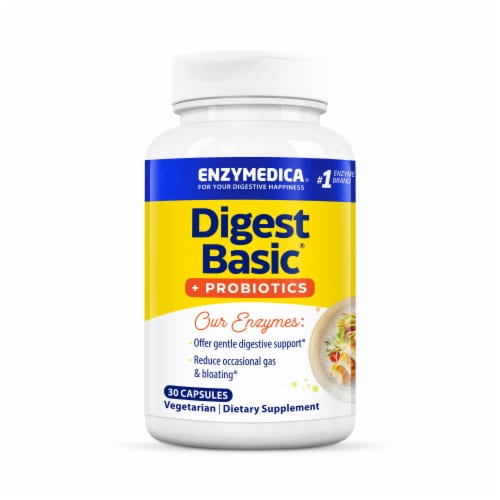 Enzymedica® Digest Basic™ + Probiotics Capsules Perspective: back
