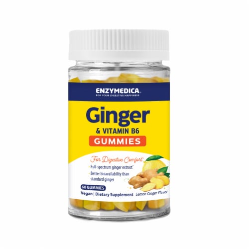 Enzymedica® Ginger & Vitamin B6 Gummies Perspective: back