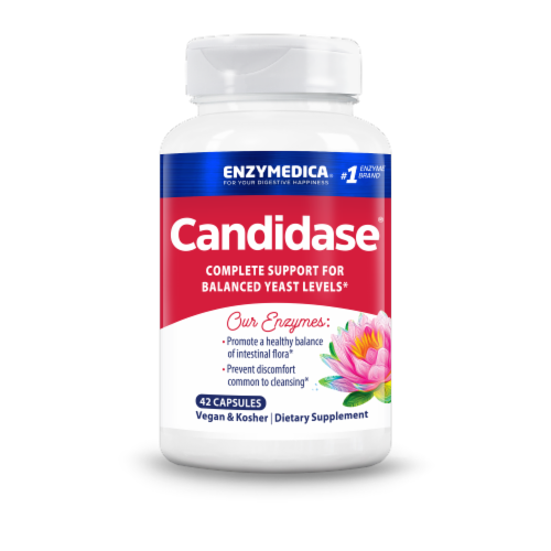 Enzymedica® Candidase™ Dietary Supplement Capsules Perspective: back
