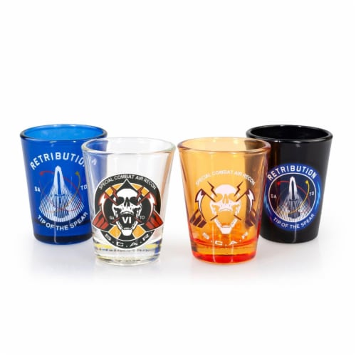 EXCLUSIVE Call of Duty: Infinite Warfare Shot Glasses | Set of 4 | 2 FL Oz. Perspective: back