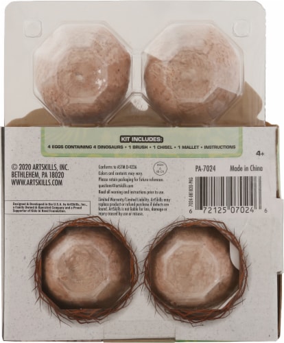 ArtSkills® Dinosaur Dig Mystery Pack Perspective: back