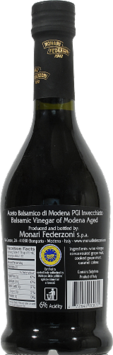 Monari Federzoni Aged Balsamic Vinegar of Modena Perspective: back