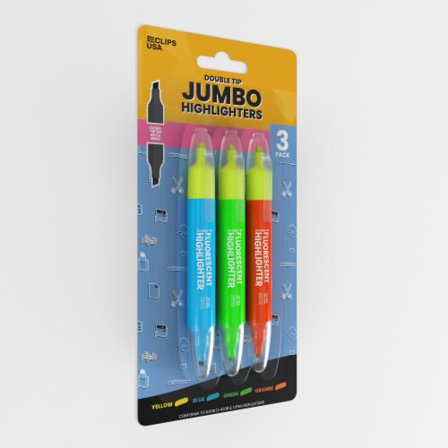 E-Clips USA Jumbo Fluorescent Highlighter Pen 108-Count Perspective: back