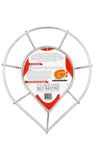 Topsy Turkey/Choice Chicken Roaster Rack Roasting Rack for Grilling and cooking pan turkey Perspective: back