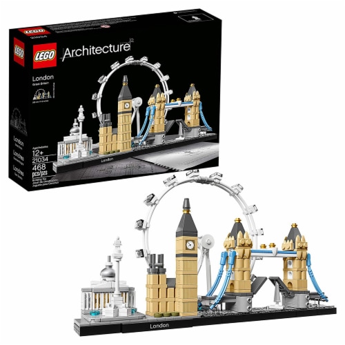 LEGO Architecture Skyline Collection London City 468 Piece Block Building Set Perspective: back