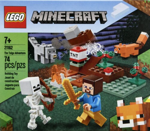 Lego Minecraft The Taiga Adventure Building Toy 74 Pc Fred Meyer