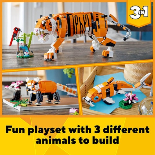 31129 LEGO® Creator™ Majestic Tiger Building Set Perspective: back
