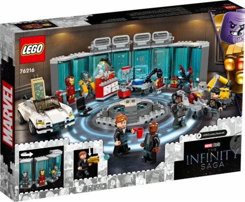 LEGO® Marvel The Infinity Saga Iron Man Armory Building Toy Perspective: back