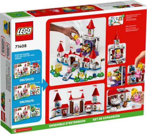 LEGO® 71408 Super Mario™ Peach’s Castle Expansion Set Building Toy Perspective: back