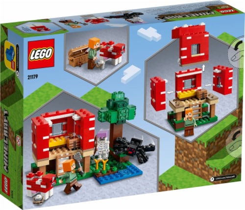 LEGO® 21179 Minecraft The Mushroom House Building Set Perspective: back