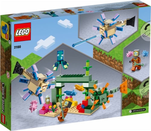 21180 LEGO® Minecraft The Guardian Battle Building Set, 255 pc