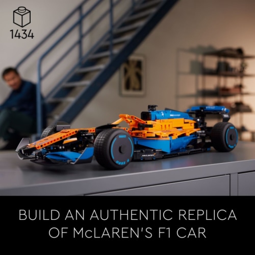 LEGO Technic McLaren F1 Race Car 42141 Model Building Kit (1,432 Pieces) Perspective: back