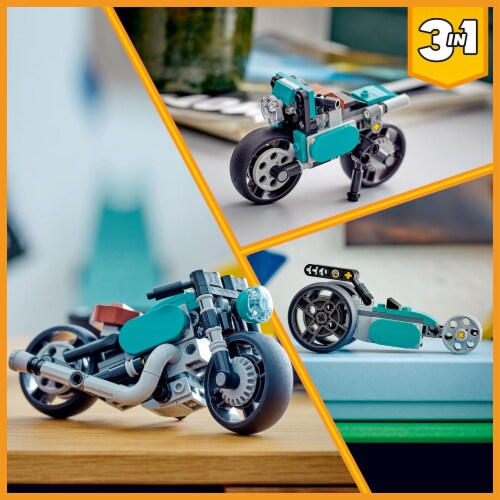 LEGO® Creator 3-in-1 Vintage Motorcycle Building Set Perspective: back