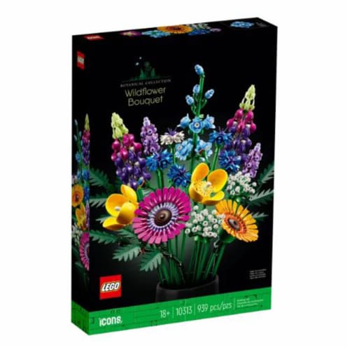 LEGO® Botanical Collection Wildflower Bouquet 10313 Building Set Perspective: back