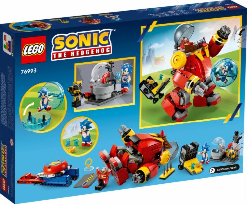 LEGO® Sonic The Hedgehog™ Sonic vs. Dr Eggman's Death Egg Robot Building Set Perspective: back