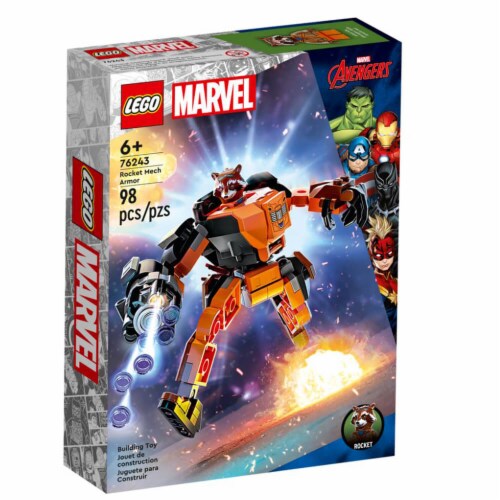 LEGO® Marvel® Rocket Mech Armor Set Perspective: back