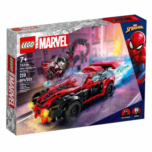 LEGO Super Heros 76244 Marvel Miles Morales Vs Morbius Set Perspective: back