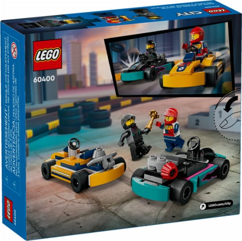 LEGO® City Go-Karts and Race Drivers 60400 Perspective: back