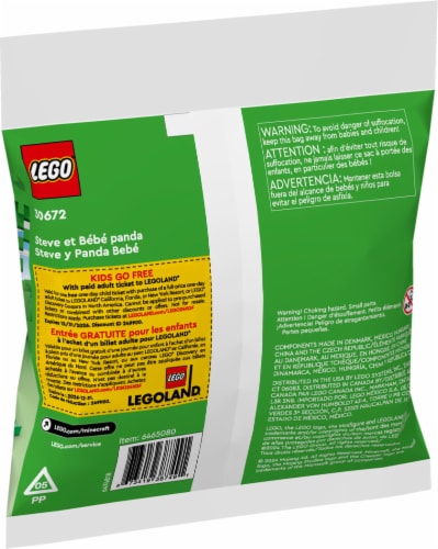 LEGO Minecraft Steve And Baby Panda 30672 Perspective: back