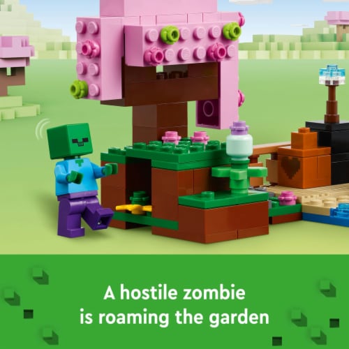 LEGO® Minecraft Cherry Blossom Garden Set Perspective: back
