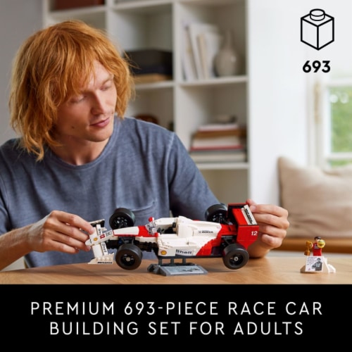 LEGO Icons McLaren MP4/4 & Ayrton Senna F1 Model Race Car for Adults 10330 Perspective: back
