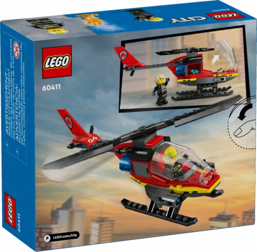 LEGO® City Fire Rescue Helicopter 60411 Perspective: back