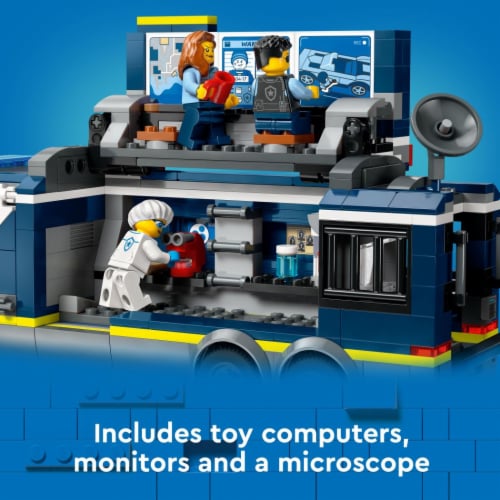 LEGO® City Police Mobile Crime Lab Truck 60418 Building Set Perspective: back