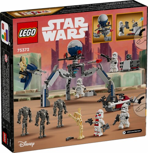 75372 LEGO® Star Wars Clone Trooper™ & Battle Droid™ Battle Pack Perspective: back