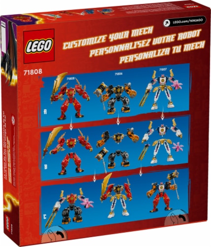71808 LEGO® Ninjago Dragon's Rising Kai's Elemental Fire Mech Perspective: back