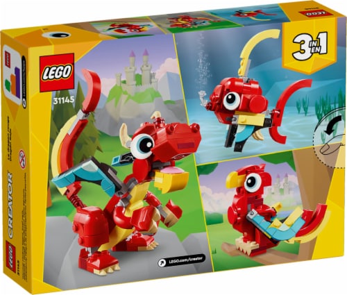 Lego® Creator™ 31145 Red Dragon 3 In 1 Building Set Perspective: back