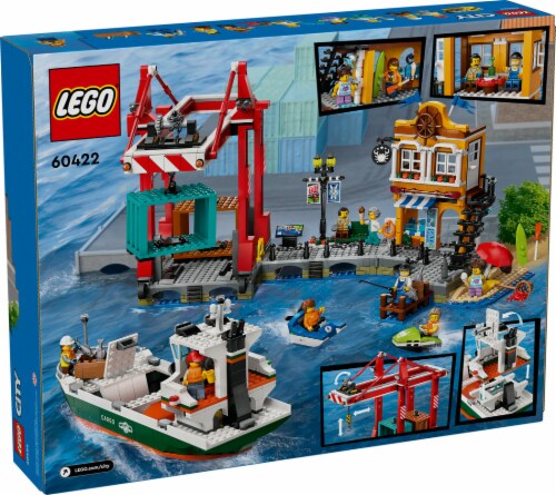LEGO Seaside Harbor with Cargo Ship 60422 Perspective: back