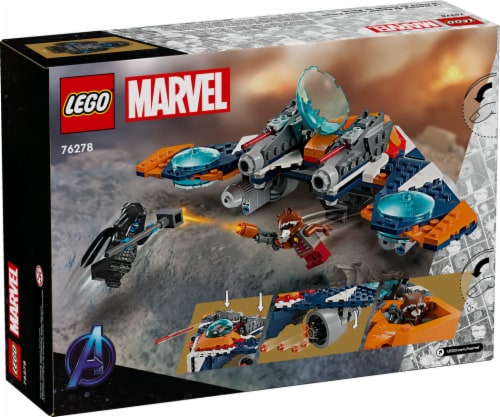 LEGO® Marvel Rocket's Warbird vs. Ronan Building Toy Set 76278 Perspective: back