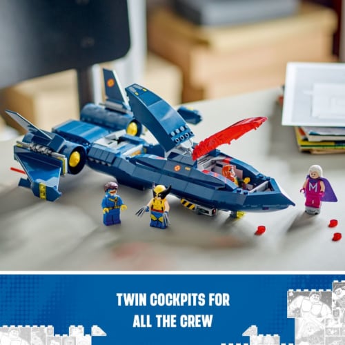 LEGO Marvel X-Men X-Jet Building Toy for Marvel Fans 76281 Perspective: back