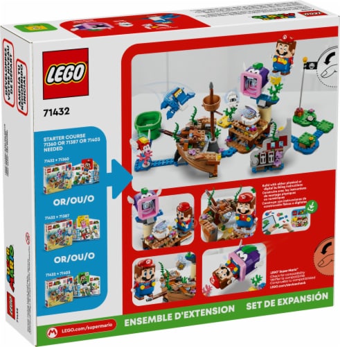 71432 LEGO® Super Mario Dorrie's Sunken Shipwreck Adventure Expansion Set Perspective: back