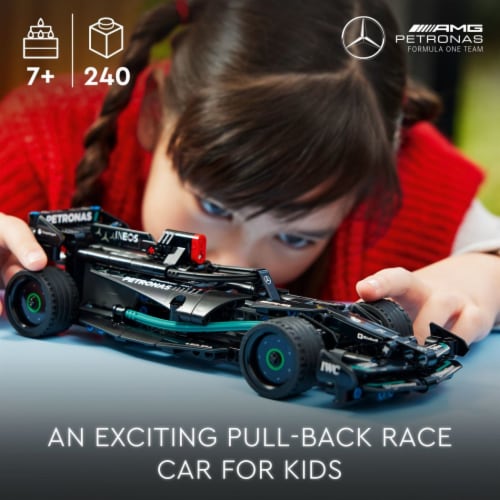 LEGO® Technic Mercedes-AMG F1 W14 E Performance Pull-Back Race Car Toy 42165 Building Set Perspective: back