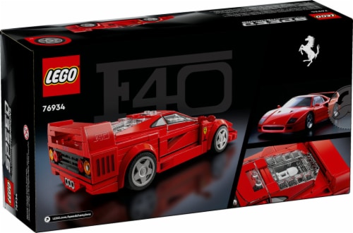 LEGO® Speed Champions Ferrari F40 76934 Building Set Perspective: back