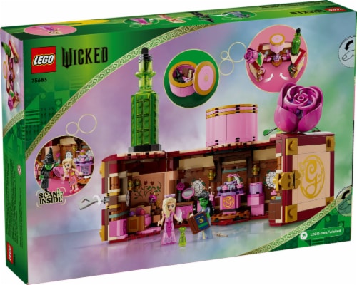 LEGO® Glinda & Elphaba's Dormitory Building Set Perspective: back