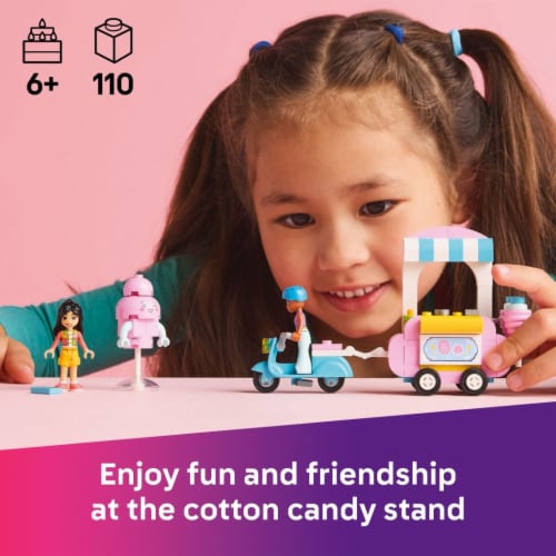 LEGO Friends Cotton Candy Stand and Scooter Building Toy 42643 Perspective: back