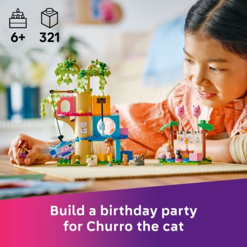 LEGO Friends Cat Birthday Party & Tree House 42666 Perspective: back