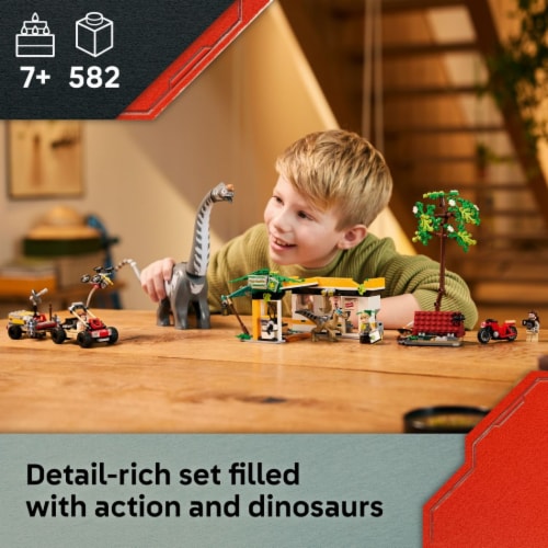 LEGO Jurassic World Raptor & Titanosaurus Tracking Mission 76973 Perspective: back