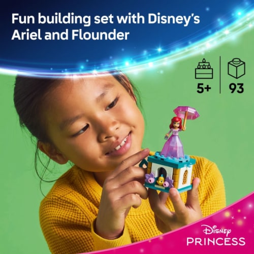 LEGO Disney Princess Twirling Ariel Building Toy 43259 Perspective: back